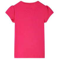 Produktbild för T-shirt för barn stark rosa 128