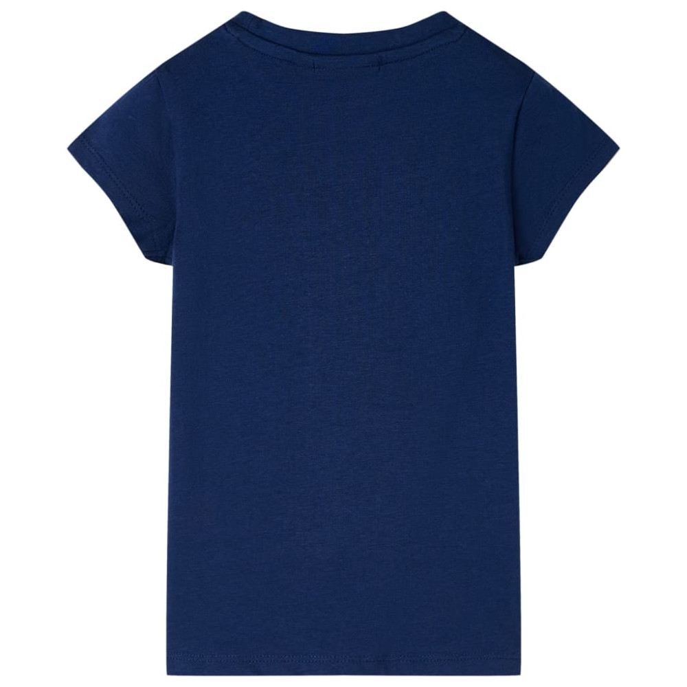 Produktbild för T-shirt för barn marinblå 116