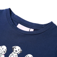 Produktbild för T-shirt för barn marinblå 116