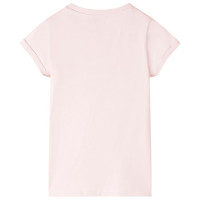 Produktbild för T-shirt för barn mjuk rosa 104