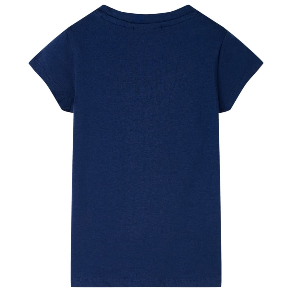 Produktbild för T-shirt för barn marinblå 140
