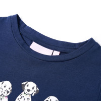 Produktbild för T-shirt för barn marinblå 140