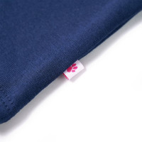 Produktbild för T-shirt för barn marinblå 140