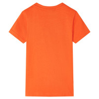 Produktbild för T-shirt för barn mörk orange 104