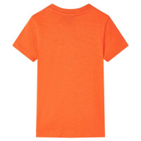 Produktbild för T-shirt för barn mörk orange 116