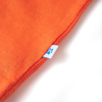 Produktbild för T-shirt för barn mörk orange 116