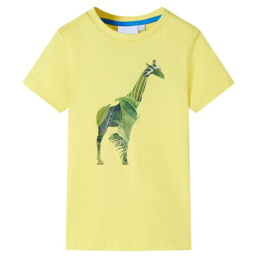 vidaXL T-shirt för barn gul 128