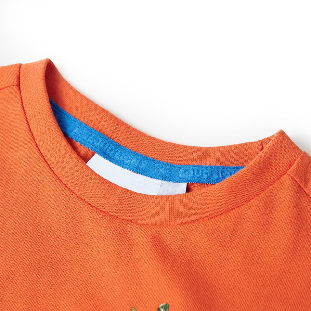 Produktbild för Kjol för barn stark orange 140