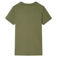 Produktbild för T-shirt för barn khaki 140