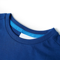 Produktbild för T-shirt för barn mörkblå 116