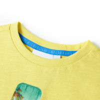 Produktbild för T-shirt för barn gul 116