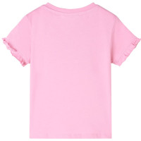 Produktbild för T-shirt med korta ärmar för barn ljus rosa 116