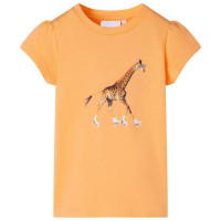 Produktbild för T-shirt för barn stark orange 128