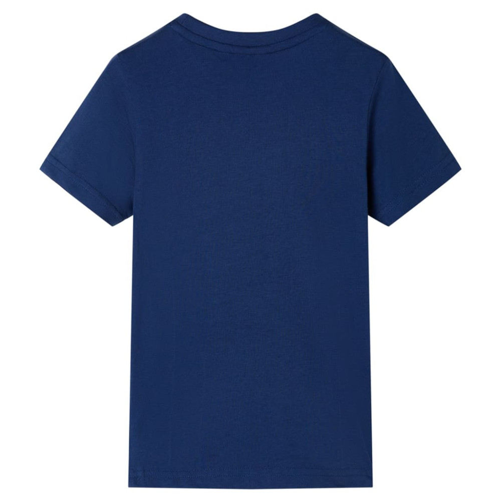 Produktbild för T-shirt för barn mörkblå 116