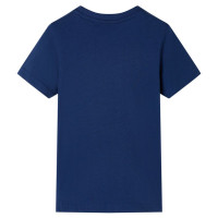 Produktbild för T-shirt för barn mörkblå 116