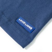 Produktbild för T-shirt för barn mörkblå 116
