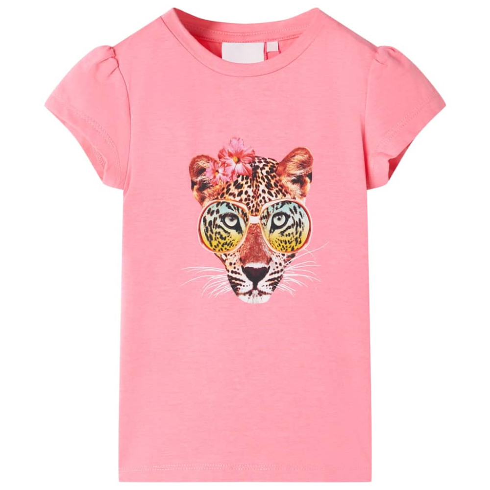 Produktbild för T-shirt för barn neonrosa 92