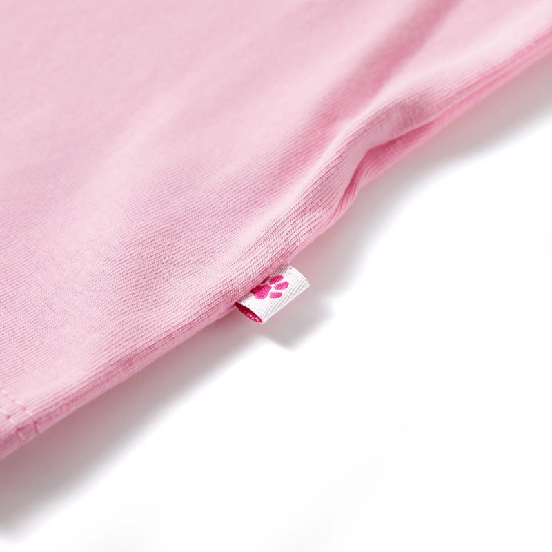Produktbild för T-shirt för barn ljus rosa 128