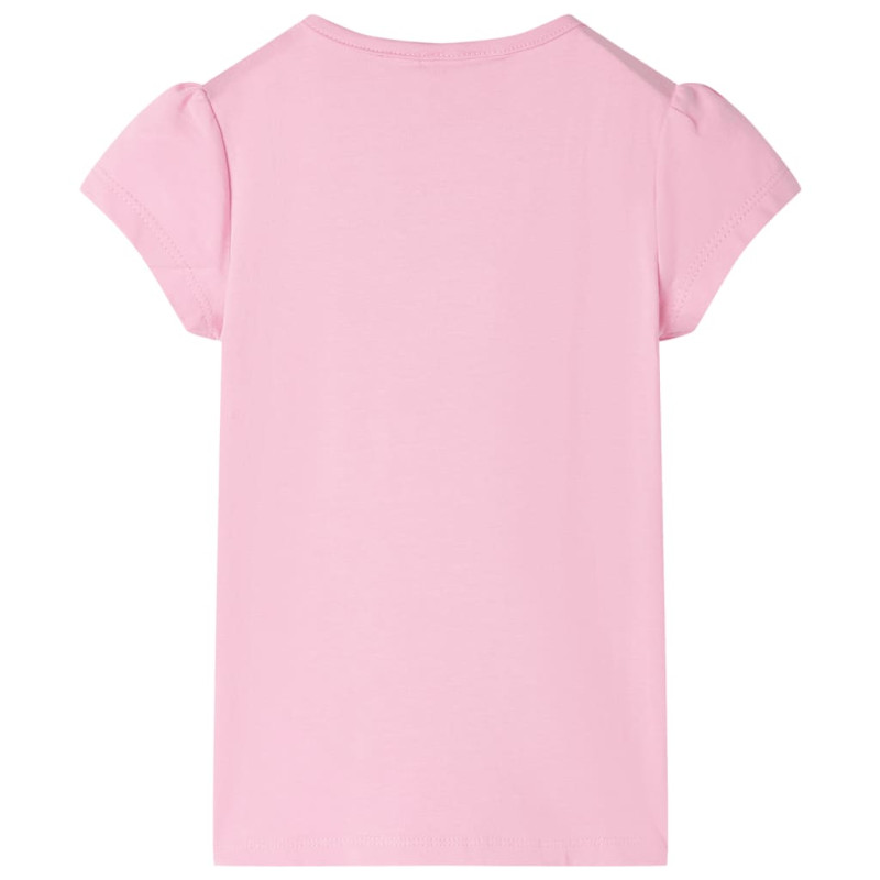 Produktbild för T-shirt för barn ljus rosa 104