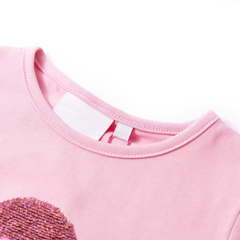 Produktbild för T-shirt för barn ljus rosa 104