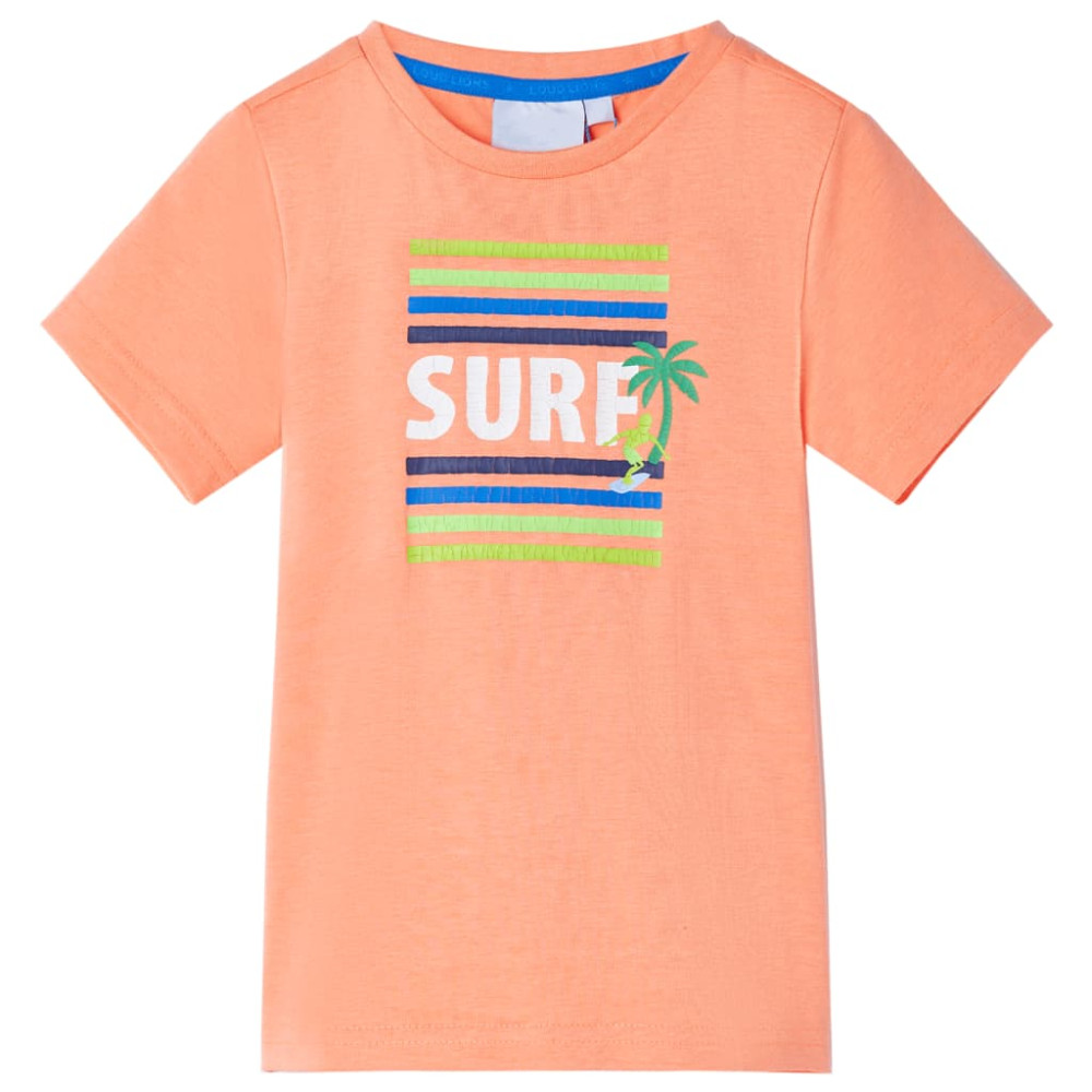 Produktbild för T-shirt för barn neonorange 128