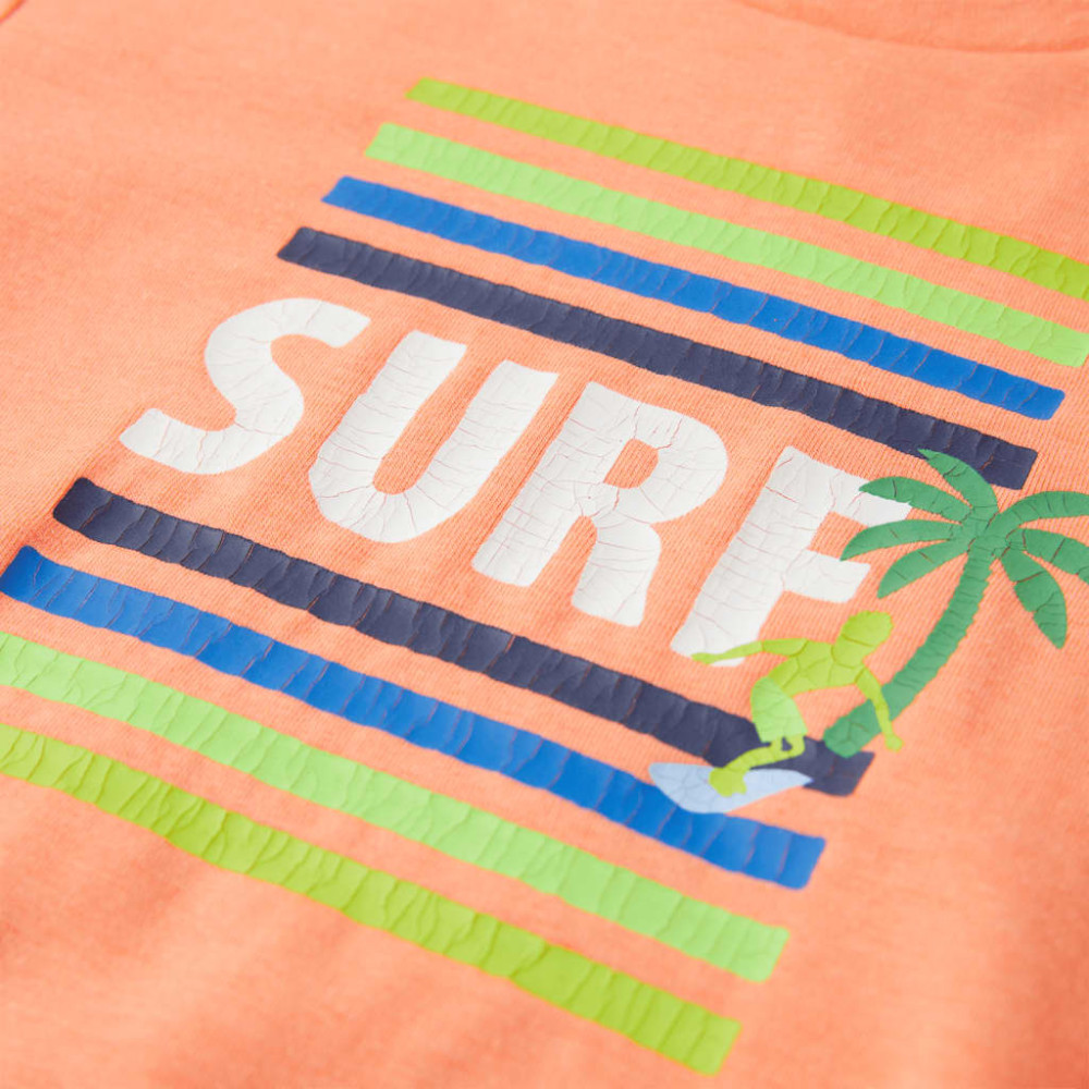 Produktbild för T-shirt för barn neonorange 128
