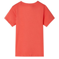 Produktbild för T-shirt med korta ärmar för barn ljusröd 128