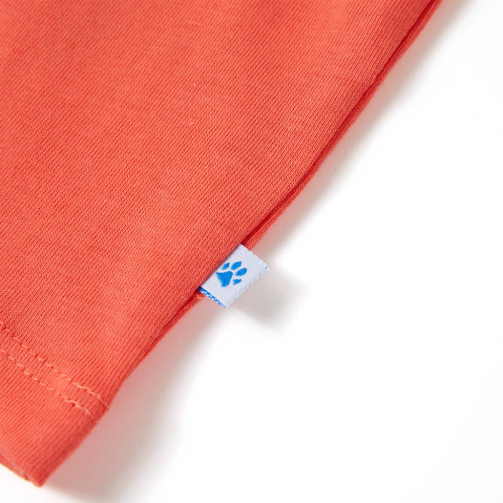 Produktbild för T-shirt med korta ärmar för barn ljusröd 128