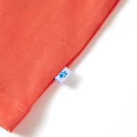 Produktbild för T-shirt med korta ärmar för barn ljusröd 128
