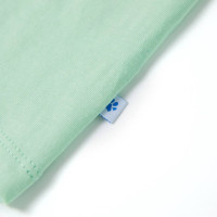 Produktbild för T-shirt med korta ärmar för barn ljusgrön 140