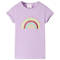 Produktbild för T-shirt för barn ljus lila 140