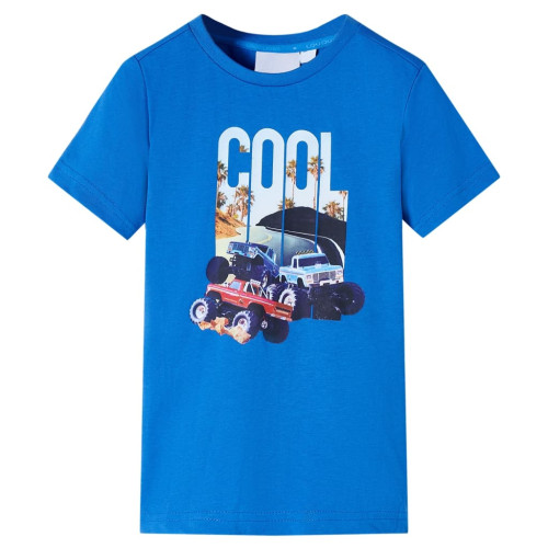 vidaXL T-shirt för barn blå 128 - Barn & Junior