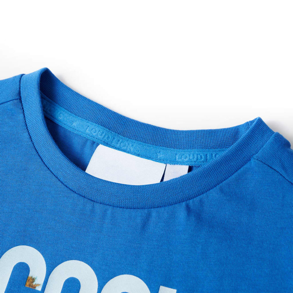 Produktbild för T-shirt för barn blå 128