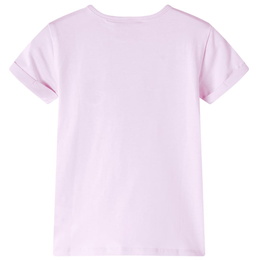 Produktbild för T-shirt för barn mild rosa 116
