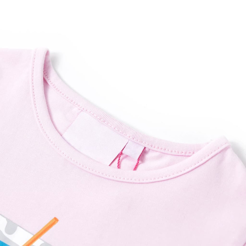 Produktbild för T-shirt för barn mild rosa 116