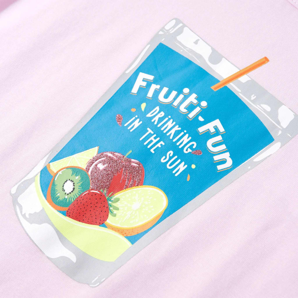 Produktbild för T-shirt för barn mild rosa 116