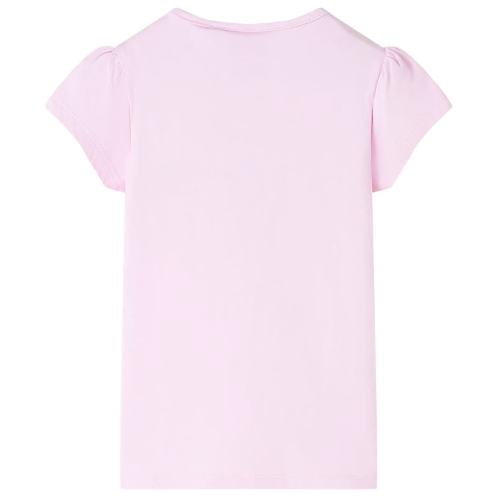 Produktbild för T-shirt för barn ljusrosa 128