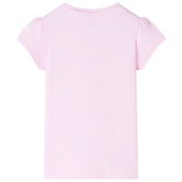 Produktbild för T-shirt för barn ljusrosa 128