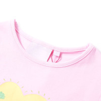 Produktbild för T-shirt för barn ljusrosa 128
