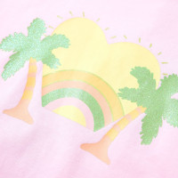Produktbild för T-shirt för barn ljusrosa 128