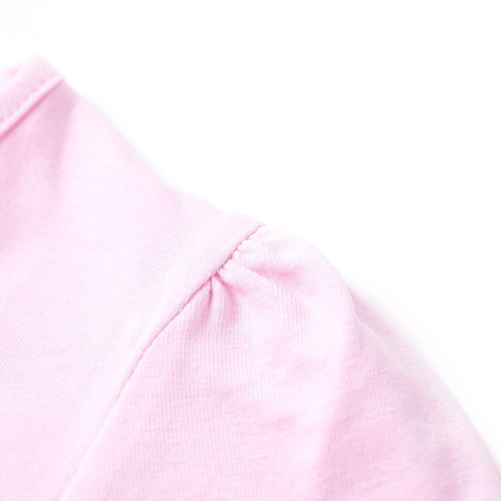 Produktbild för T-shirt för barn ljusrosa 128