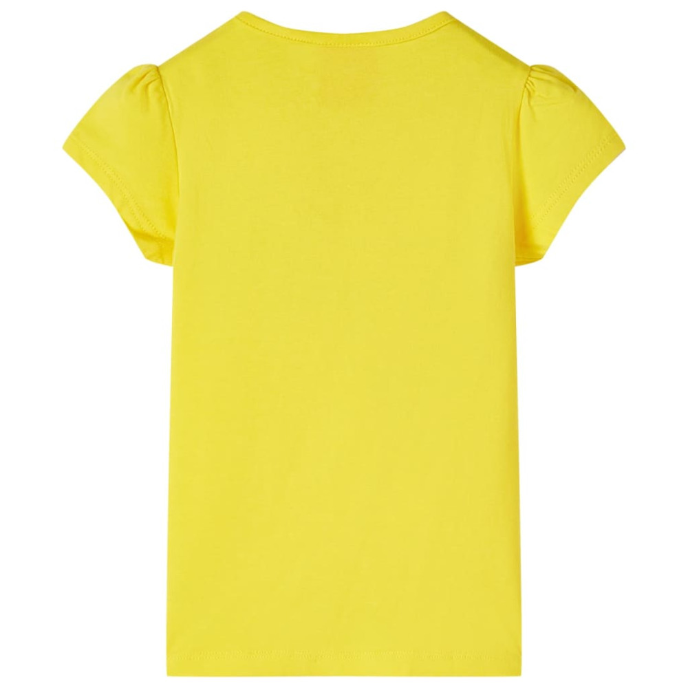 Produktbild för T-shirt för barn gul 104