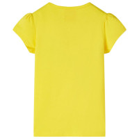 Produktbild för T-shirt för barn gul 104