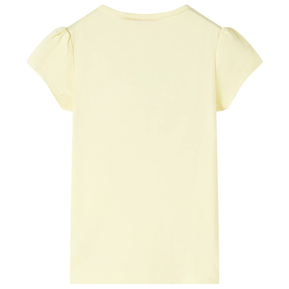 Produktbild för T-shirt för barn mild gul 92