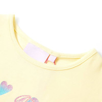 Produktbild för T-shirt för barn mild gul 92