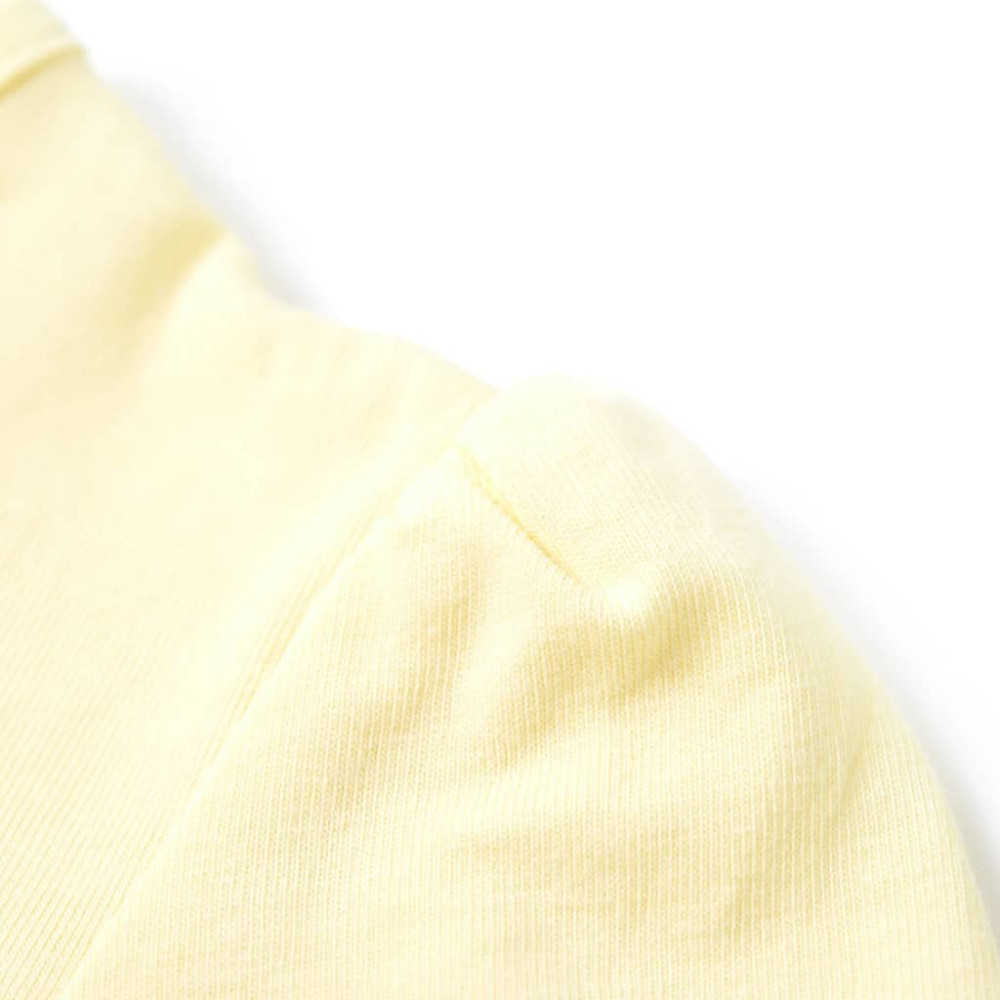 Produktbild för T-shirt för barn mild gul 92