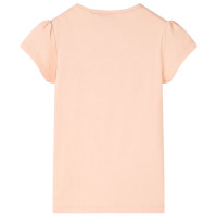 Produktbild för T-shirt för barn ljus orange 104