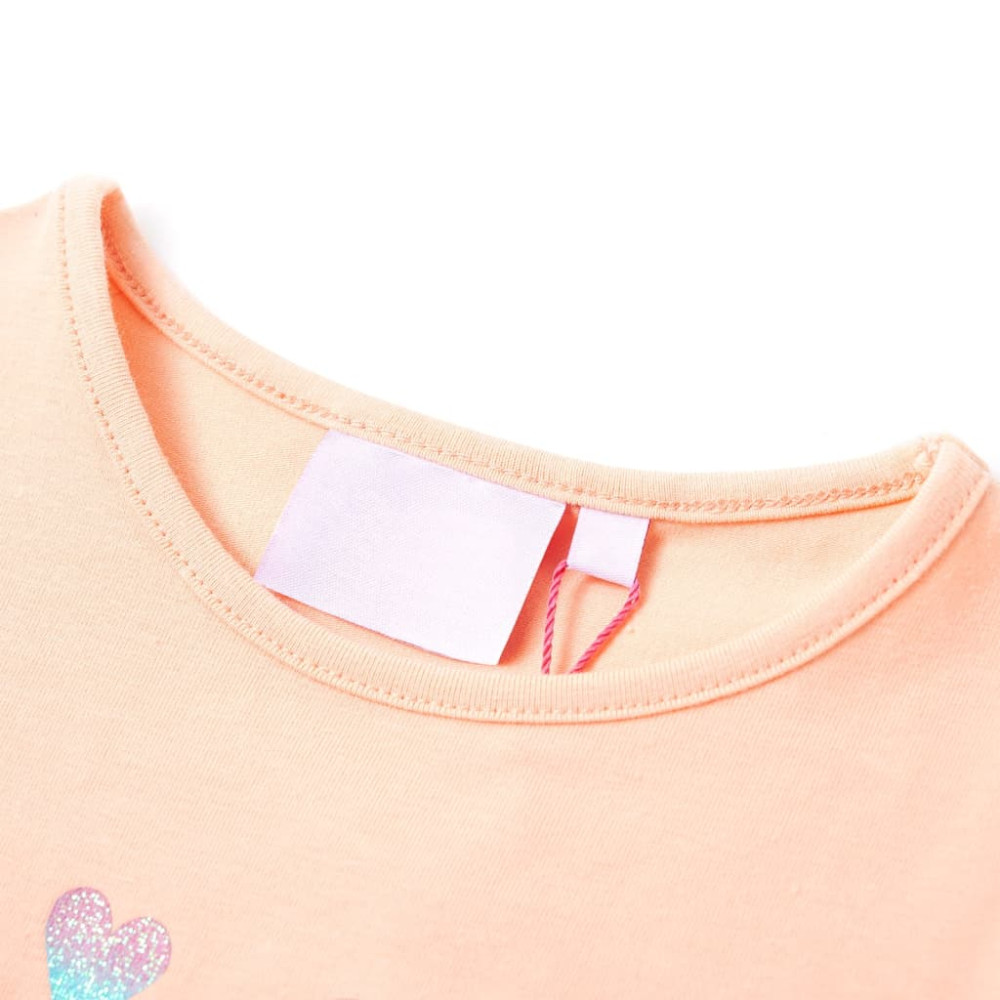 Produktbild för T-shirt för barn ljus orange 104