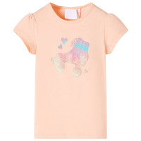 Produktbild för T-shirt för barn ljus orange 128