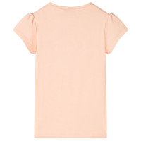 Produktbild för T-shirt för barn ljus orange 128